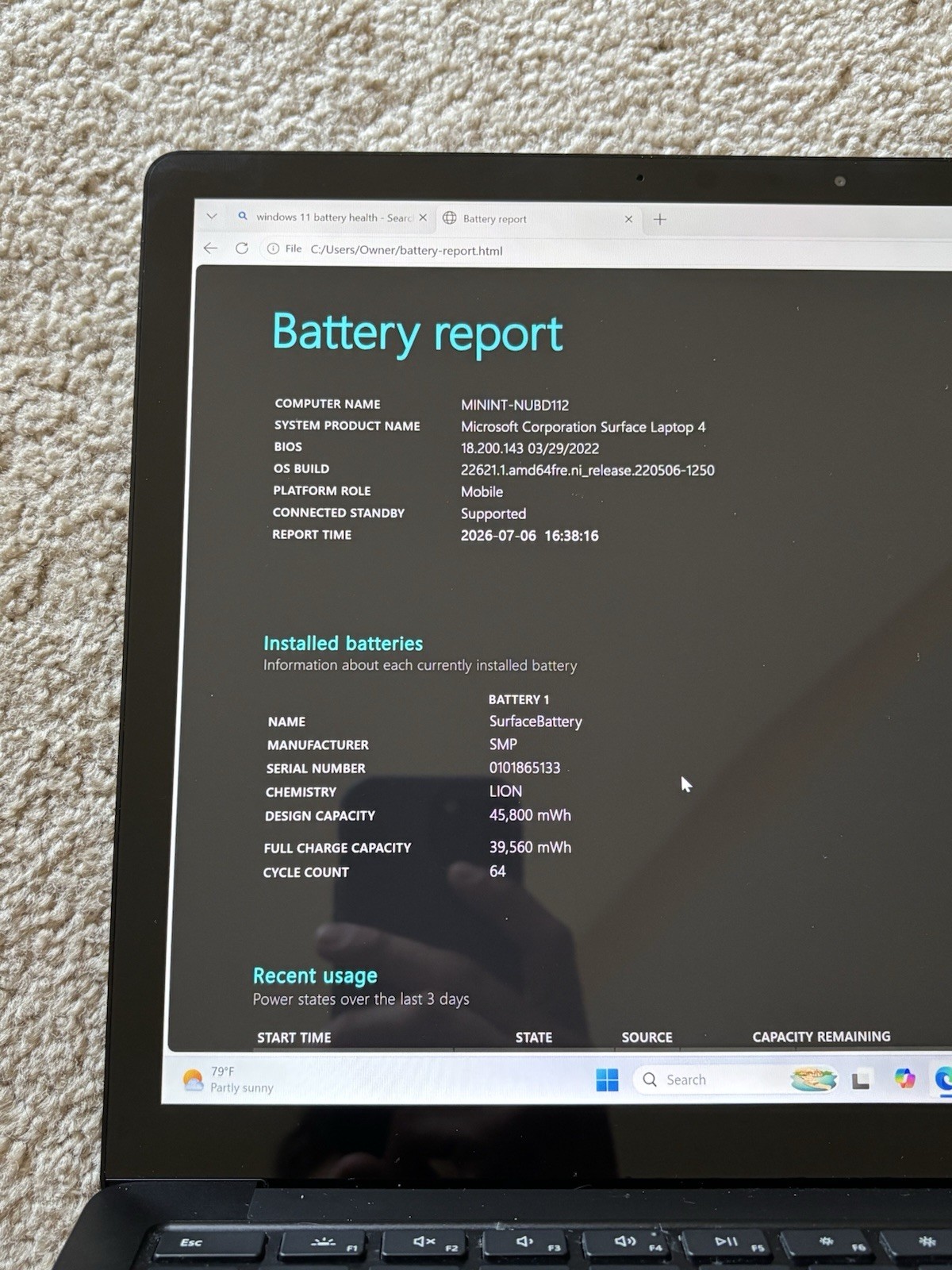 Surface Laptop 4 13.5″ 1951 Intel Core-i7-1185G7 32GB RAM 1TB NVMe – Touch W/ AC
