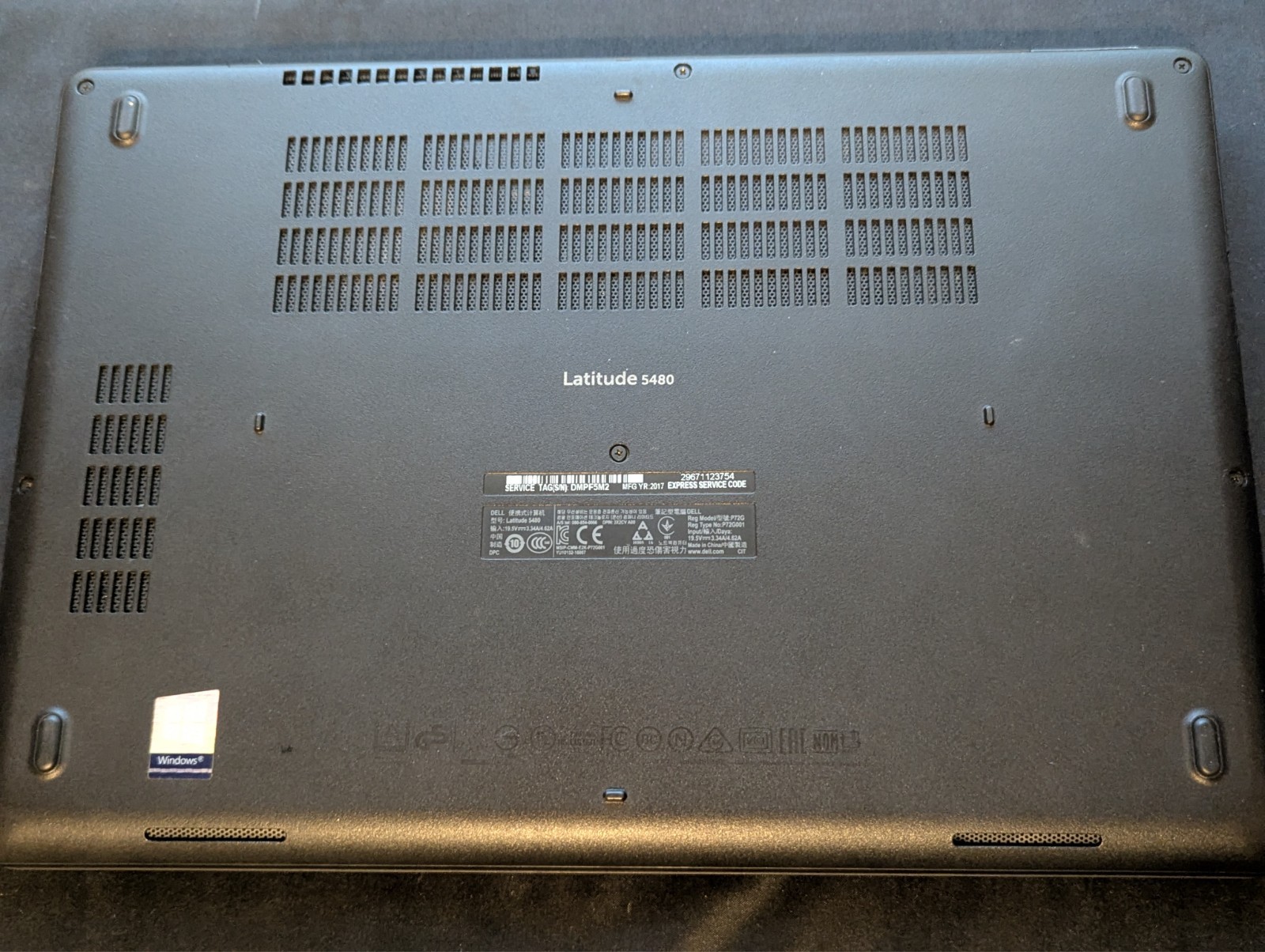 Dell Laptop – Latitude 5480 – i7-7820HQ 16GB 512GB SSD 930MX Touch Win10 Pro