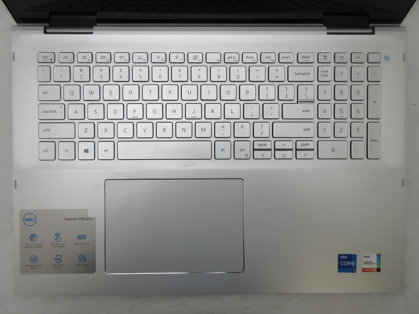 Dell Inspiron 7706 17″ : i7-1165G7 2.8GHz : 32GB RAM : 1TB SSD : Grade B