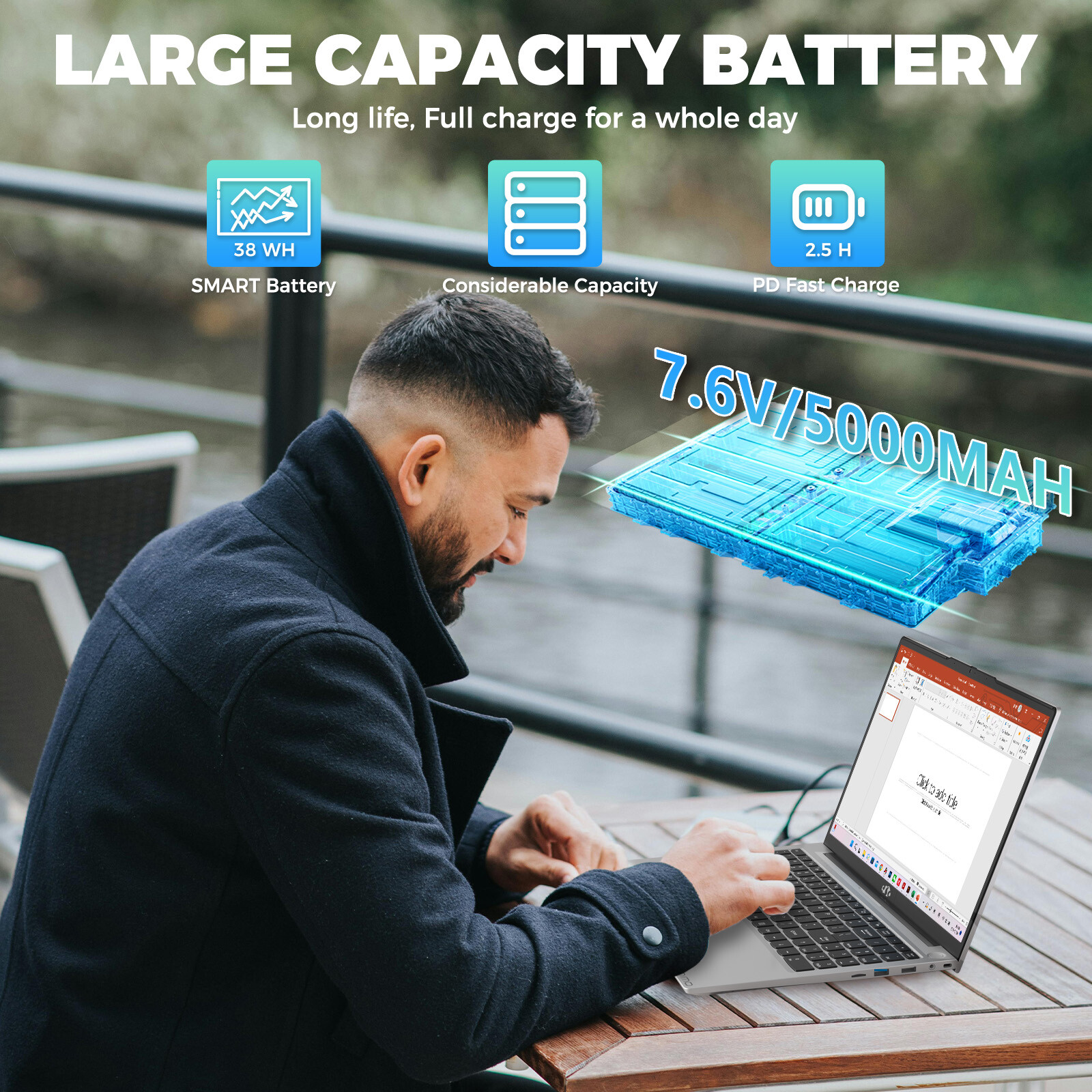 NIMO 15.6 FHD IPS Student-Laptop, 16GB RAM 1TB SSD 4-Cores Pentium N100 Computer
