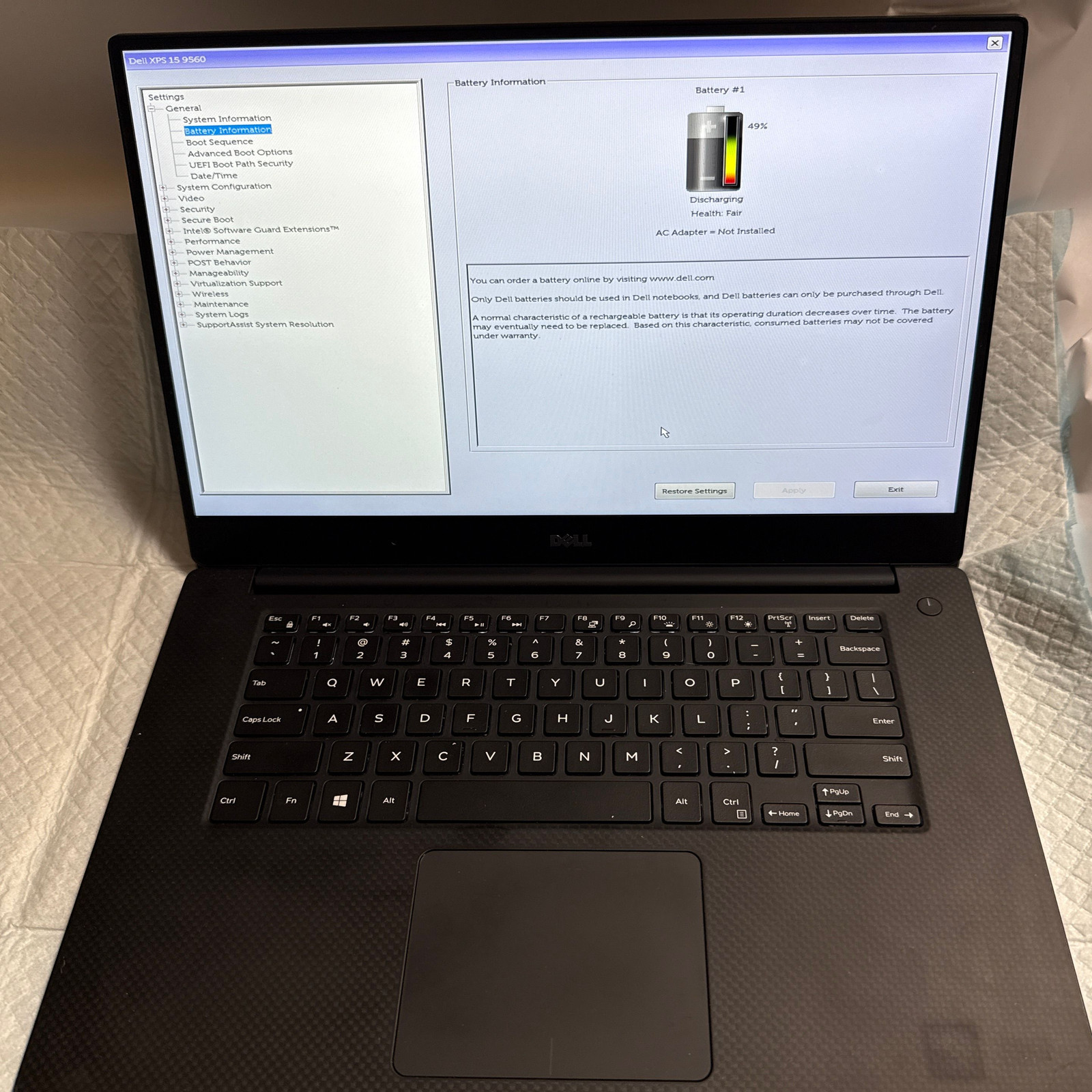 Dell XPS 15 9500 Laptop i7-10750H 2.60GHz 16GB RAM 512GB SSD Win 11 Home
