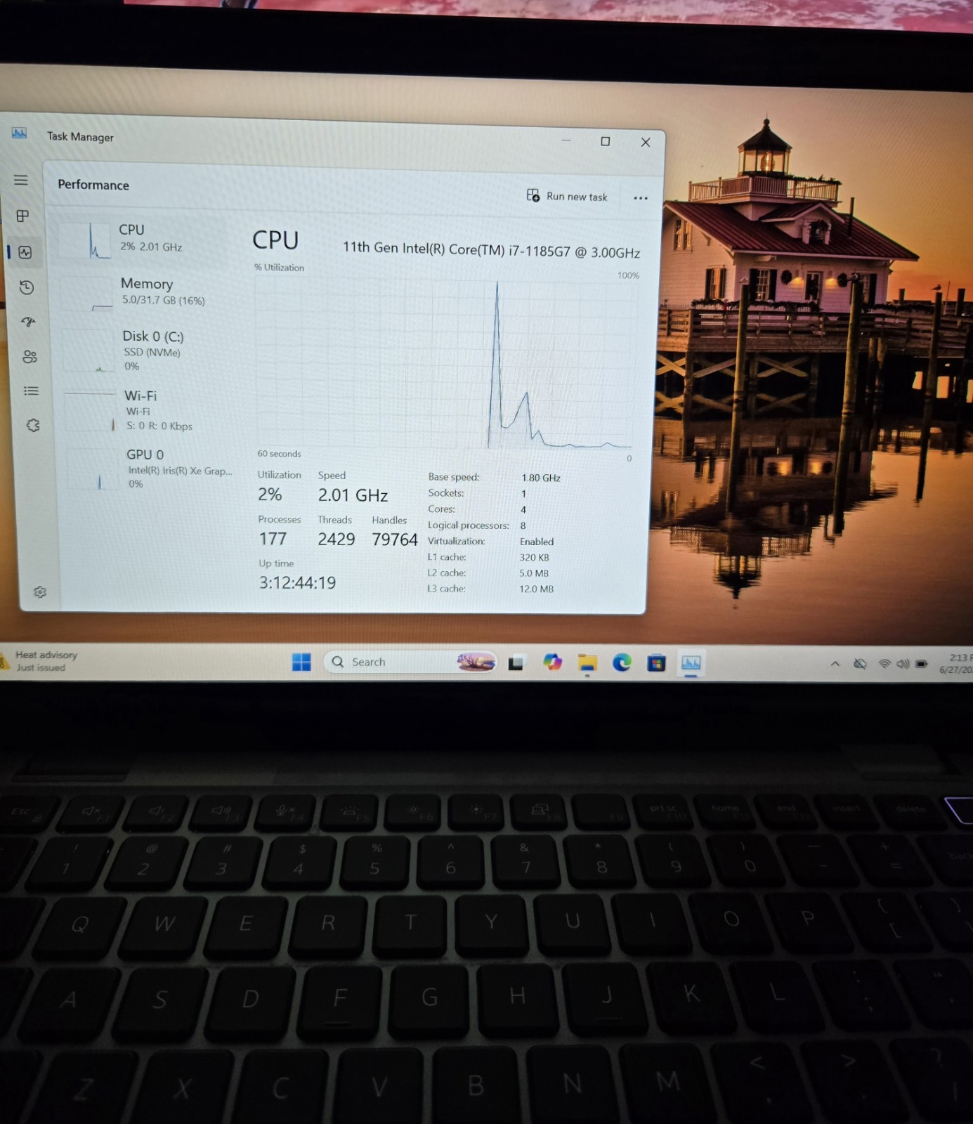 Dell Latitude 5320 I7-1185G7 3.0GHz, 32GB 512GB