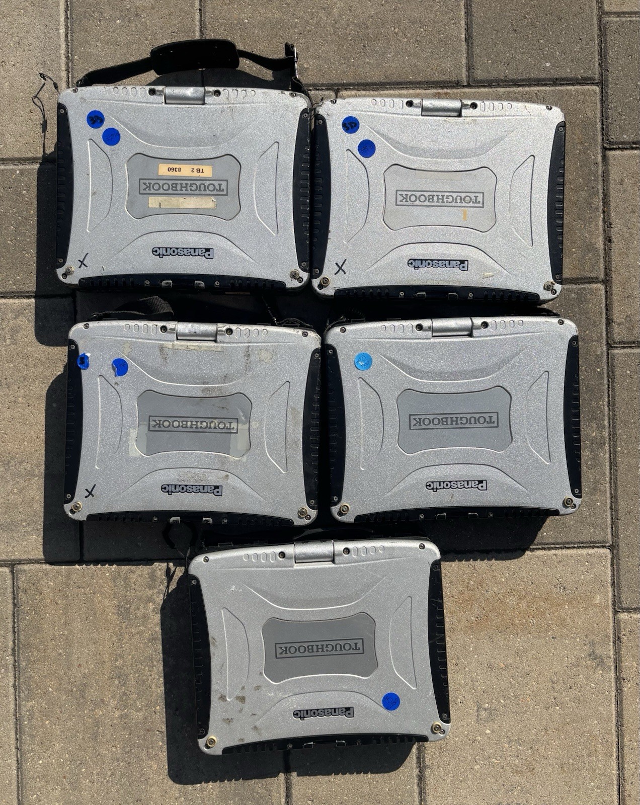 Lot of 5 Panasonic Toughbook CF-19 Parts Unit AS IS Boots to Bios No Caddy