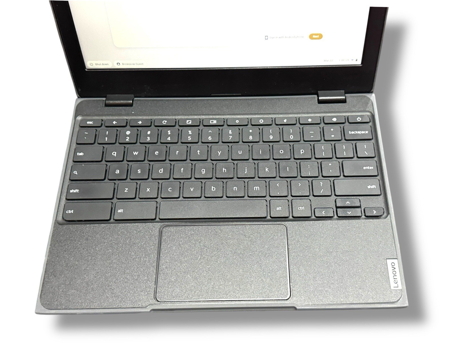 Lenovo 100e Chromebook 2nd Gen 11.6” AMD A4 4GB 32GB Tested