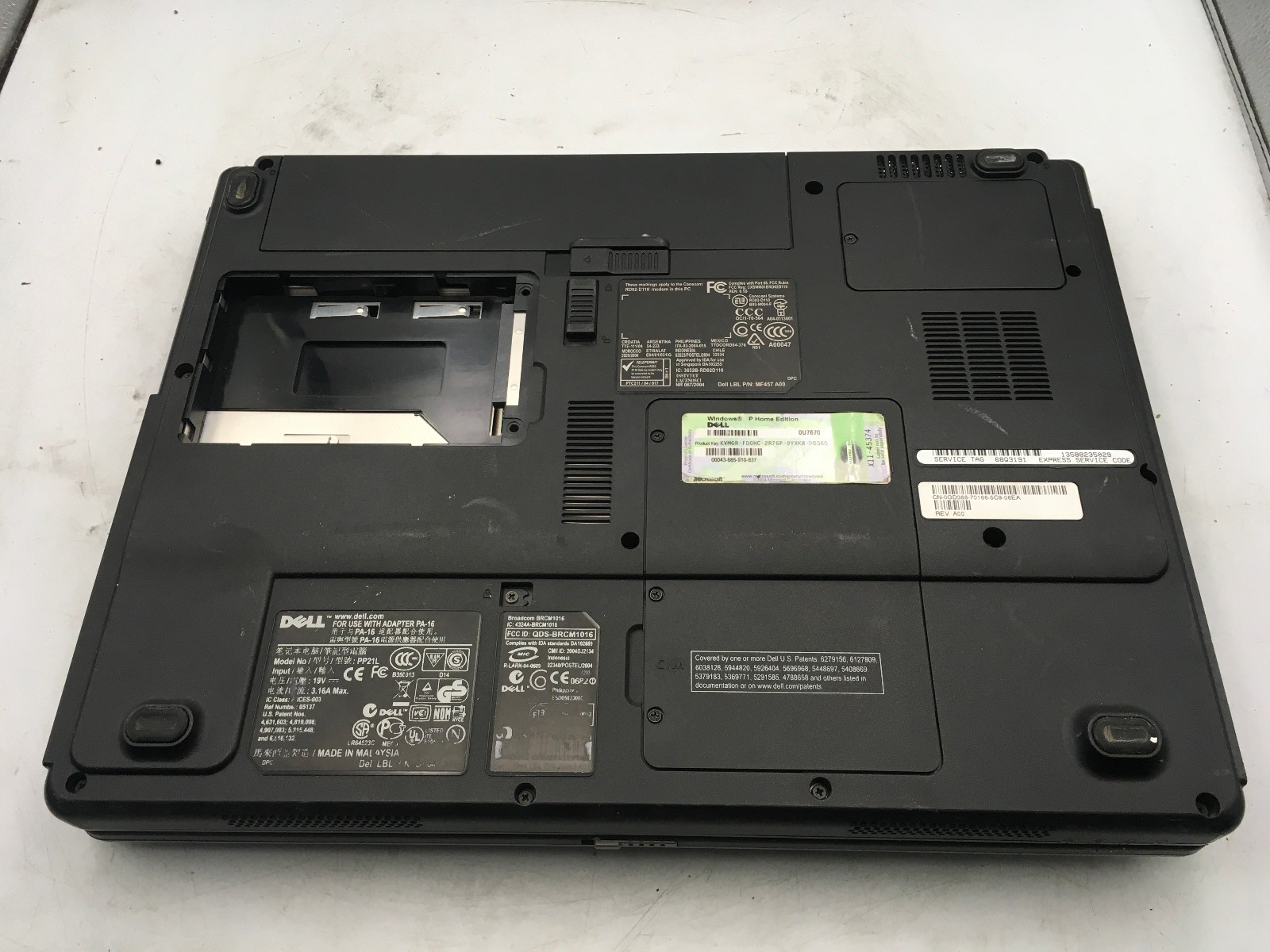 DELL INSPIRON B130 – BOOTS TO BIOS – INTEL CELERON M – 1GB RAM -READ DESCRIP- BB