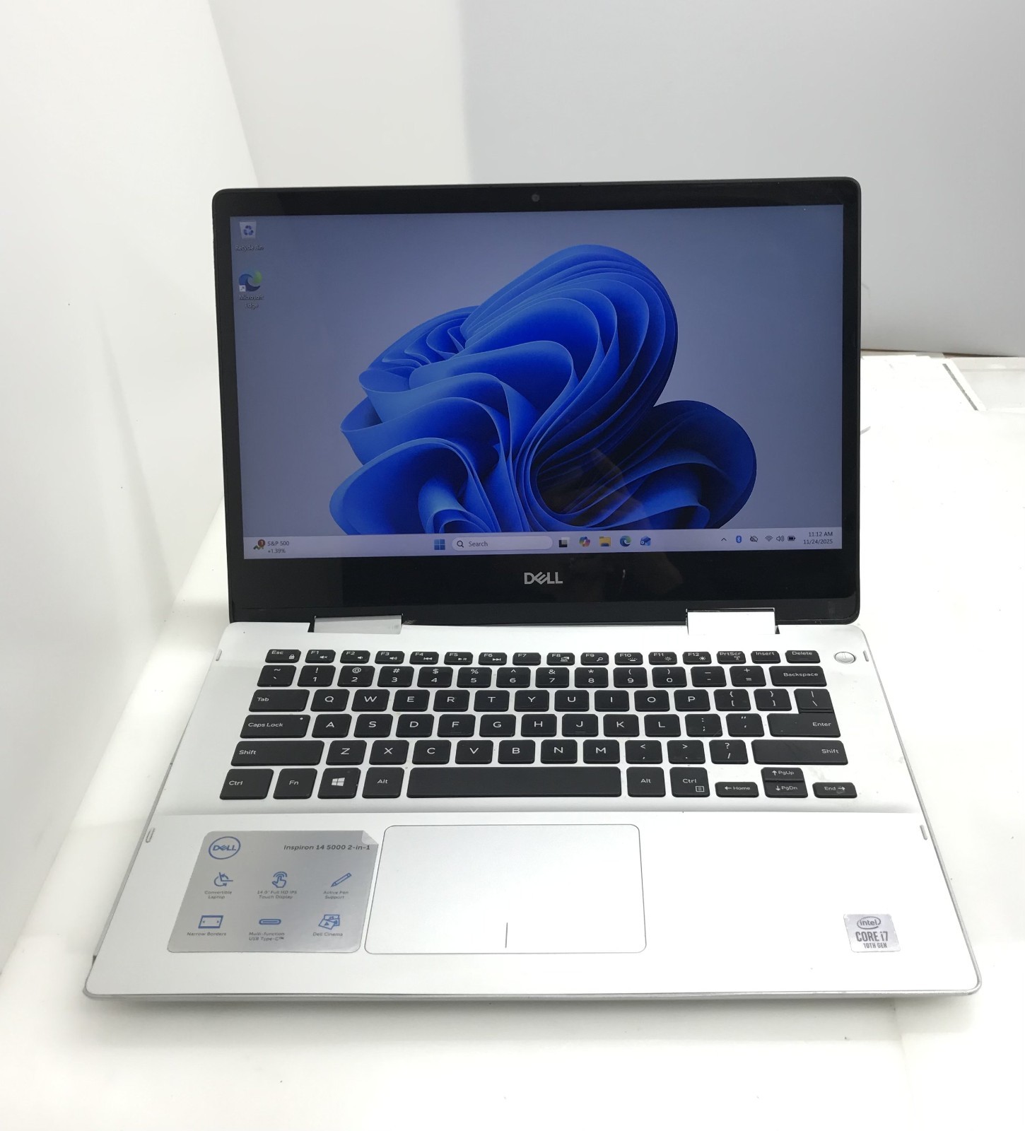 DELL INSPIRON 5491 2N1 i7-10510U@1.80GHz 8GB RAM 256GB SSD W11P TOUCH *READ