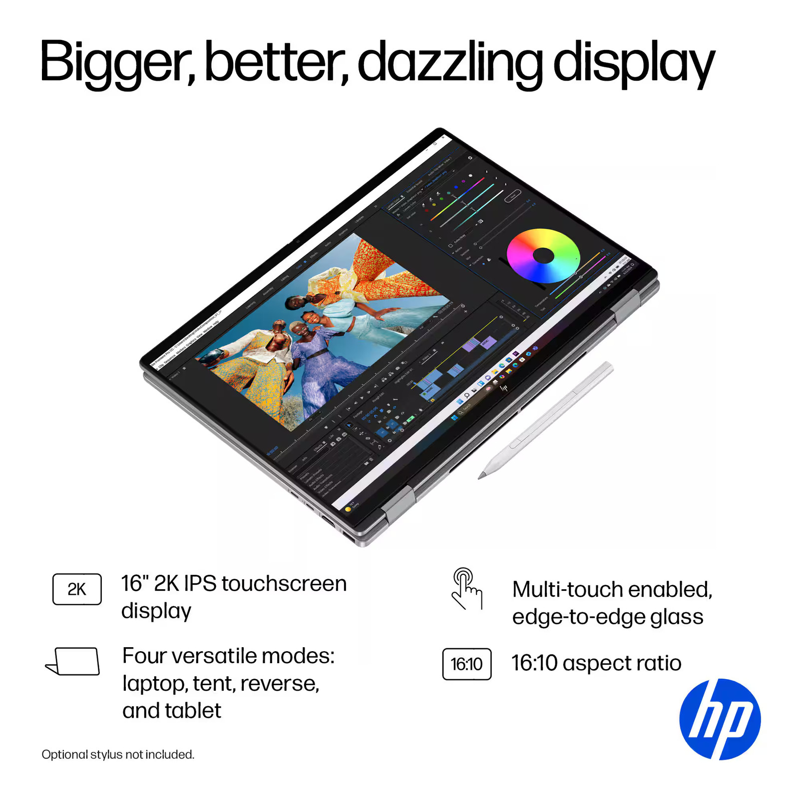 HP – OmniBook X Flip 2-in-1 – Copilot+ PC – 16″ 2K Touch-Screen Laptop – AMD …