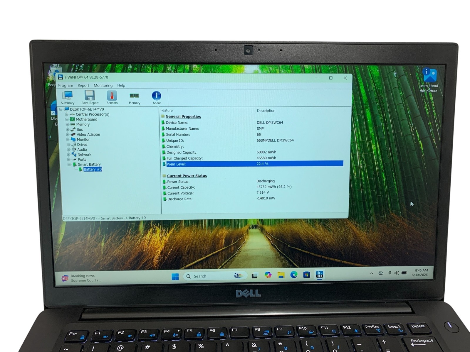 Dell Latitude 7480 Core i7-6600u 2.60GHz 512GB SSD 32GB RAM Win11 Pro Laptop