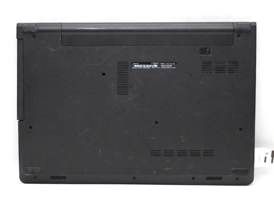 Dell Inspiron 15 i3-5015U@2.1GHz 4GB RAM NO Storage/OS BAD CMOS *PARTS/READ*