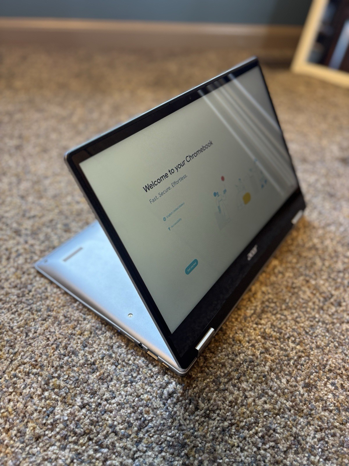 Acer Chromebook Spin 314 14″ Touchscreen Laptop Silver Wi-Fi 6 HDMI Webcam