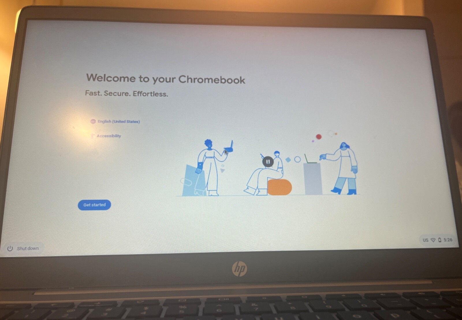 HP 14″ Chromebook 14A-NA0031WM 64GB EMMC 4GB RAM Intel Pentium Silver N5030 1.1G