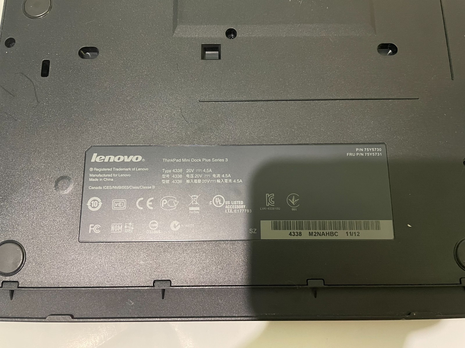 Lenovo ThinkPad W510 i5 M560 @2.6GHz 8GB RAM 500GB SSD Windows 10 Pro + dock
