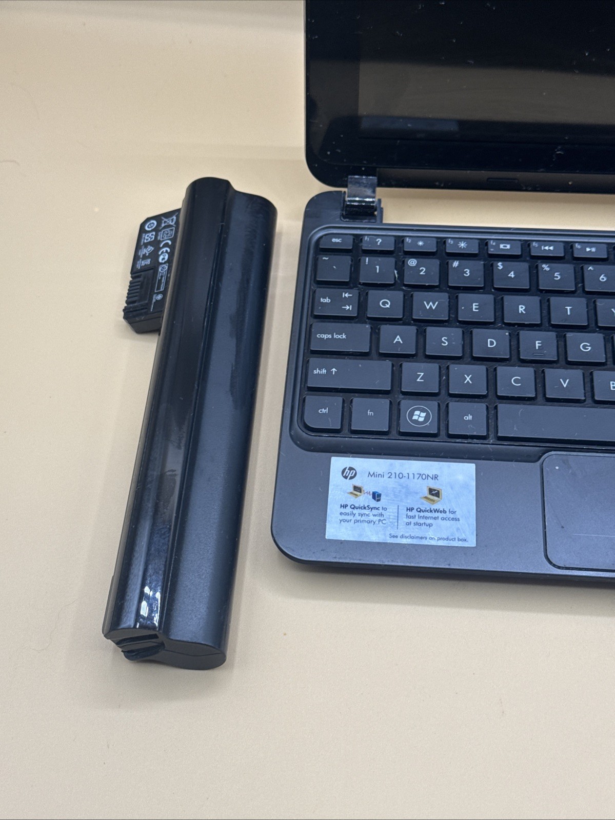 HP Mini 210-1170NR Black Atom Inside Battery PARTS REPAIR