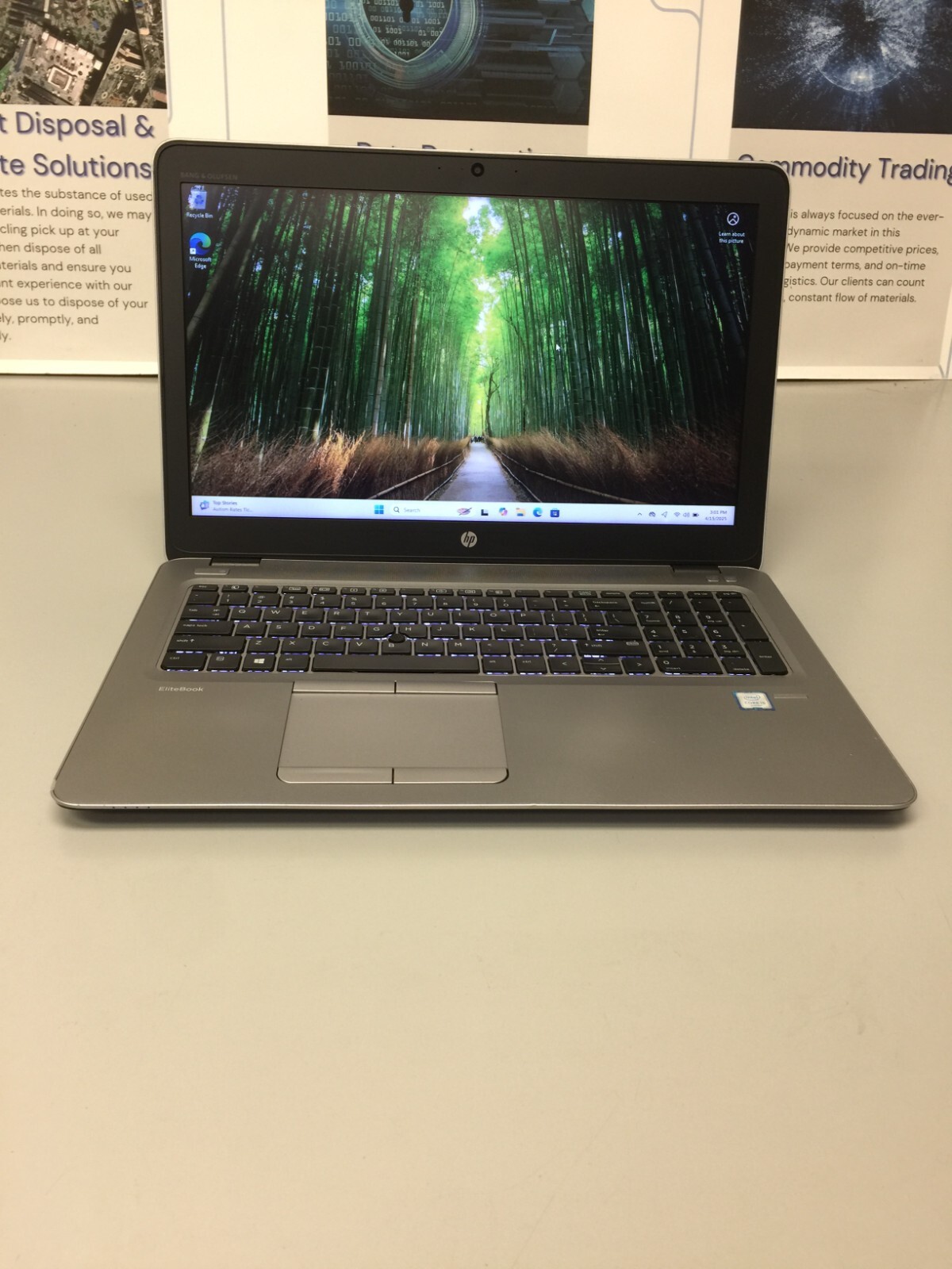 HP EliteBook 850 G3 15.6″ (256GB Core i5 6th gen 2.30GHz 8GB RAM WIN 11 PRO