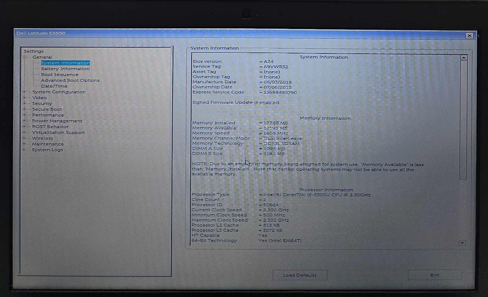 Dell Latitude E5550 15.6″ Laptop Intel Core i5-5300U 12GB RAM NO HD/OS (FL)