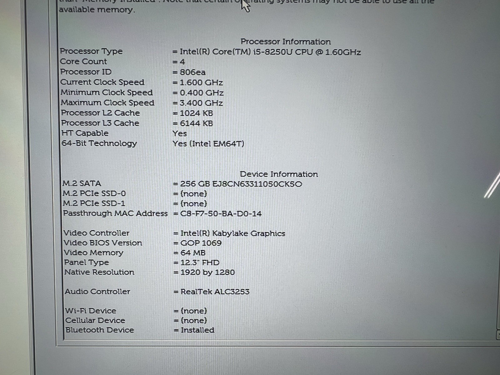 Dell Latitude 5290 2-in-1 Used 12.3″ i5-8250U, 8GB RAM, 256GB SSD
