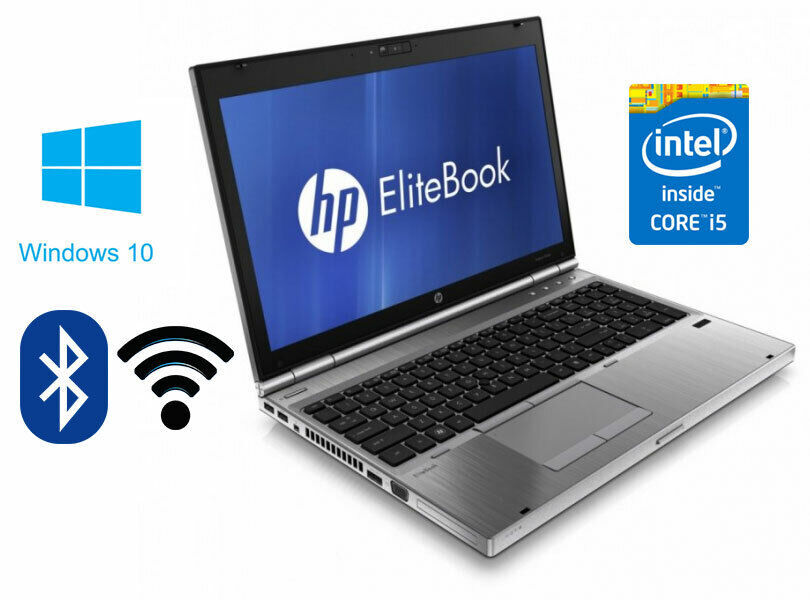 HP EliteBook 8560p 15.6” i5-2520M 4GB 320GB 1600x 900x HD+ DVD Keyboard QWERTZ
