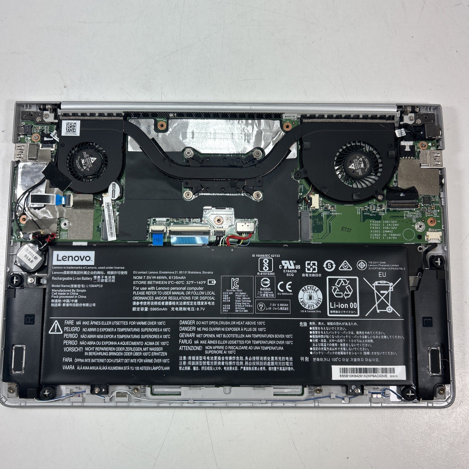 Lenovo IdeaPad 710S-13IKB Plus Touch i5-7200u8GB Internal Ram NO SSD/WiFi PARTS