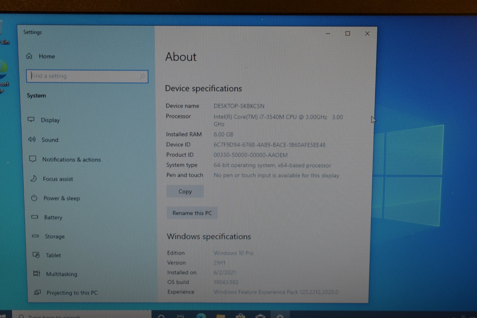 Dell Latitude E6530 Intel Core i7-3540M 8GB RAM 256GB SSD Windows 10 Pro