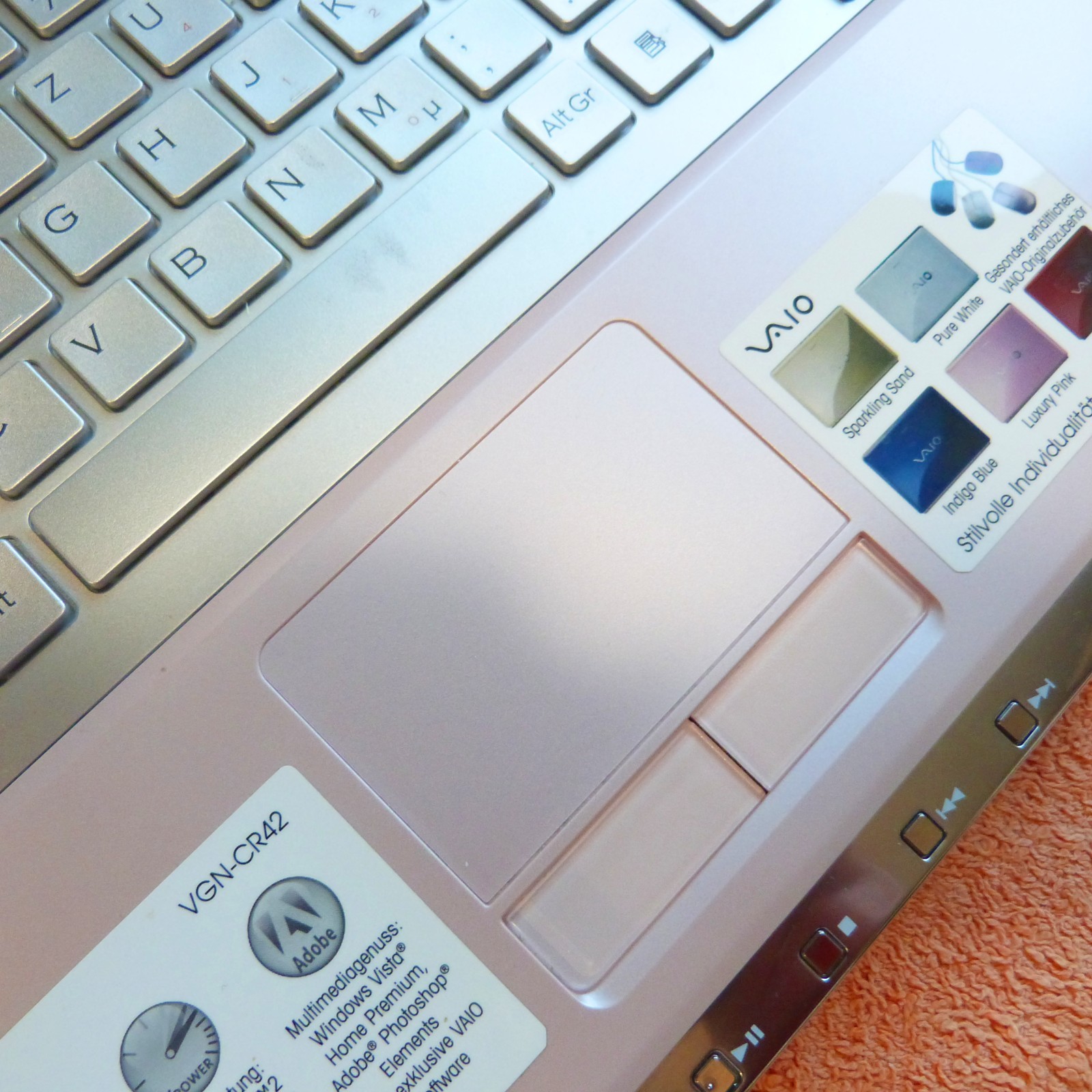Sony Vaio CR42 Pink 14″ Multimedia l XXL EXTRAS l Windows Vista l DUAL CORE