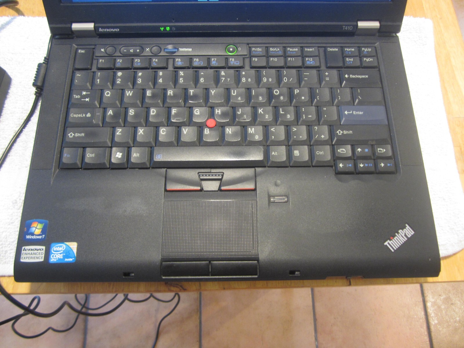 IBM LENOVO THINKPAD T410 Laptop 5GBRAM 500GBHD SCREEN INTACT W/PwrCORD – WORKS