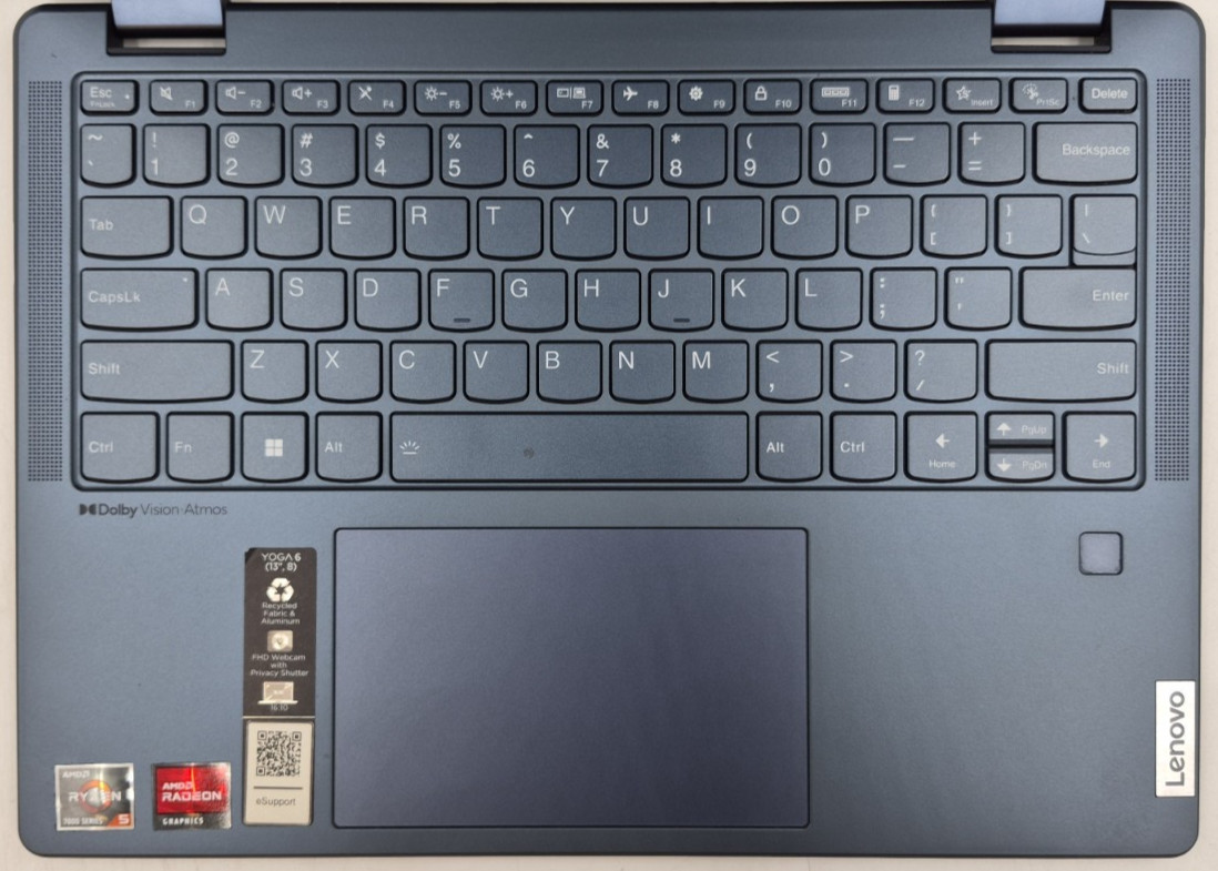 Lenovo Yoga 6 83B2 – Ryzen 5 7530U 2GHz 8GB RAM 512GB NVMe W11P – Bad Keyboard