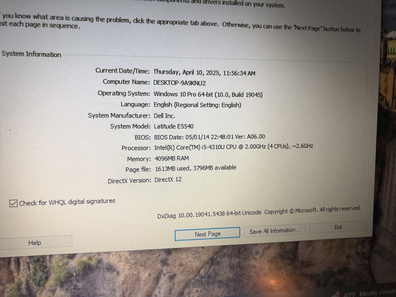 Dell Latitude E5540 15.6 inch (128GB SSDIntel Core i5 4th Gen., 2.00GHz, 4GB)…