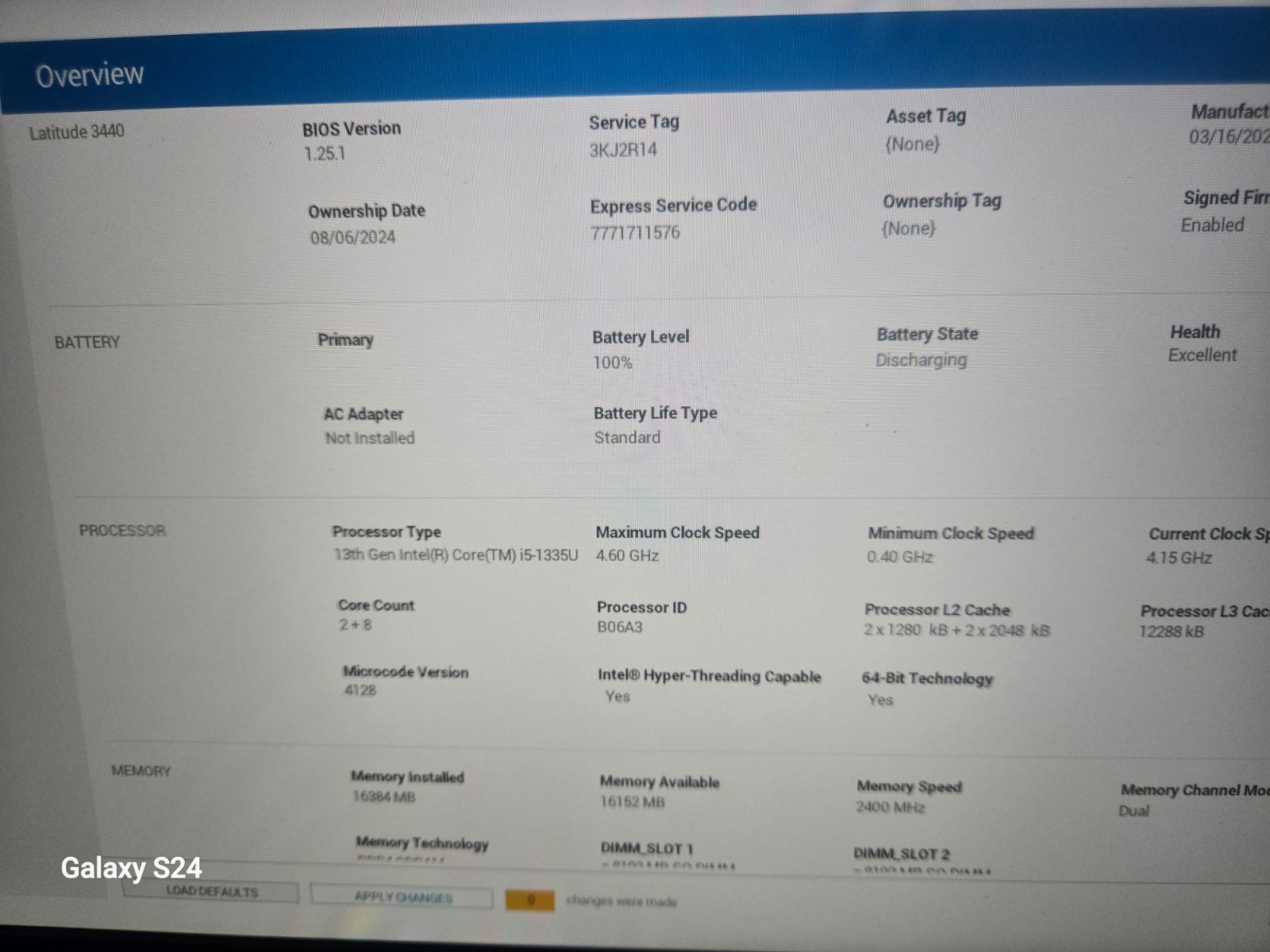 Dell Latitude 3440 Touchscreen i5-13th Gen 16GB 256GB Mvn2, Warranty 2027