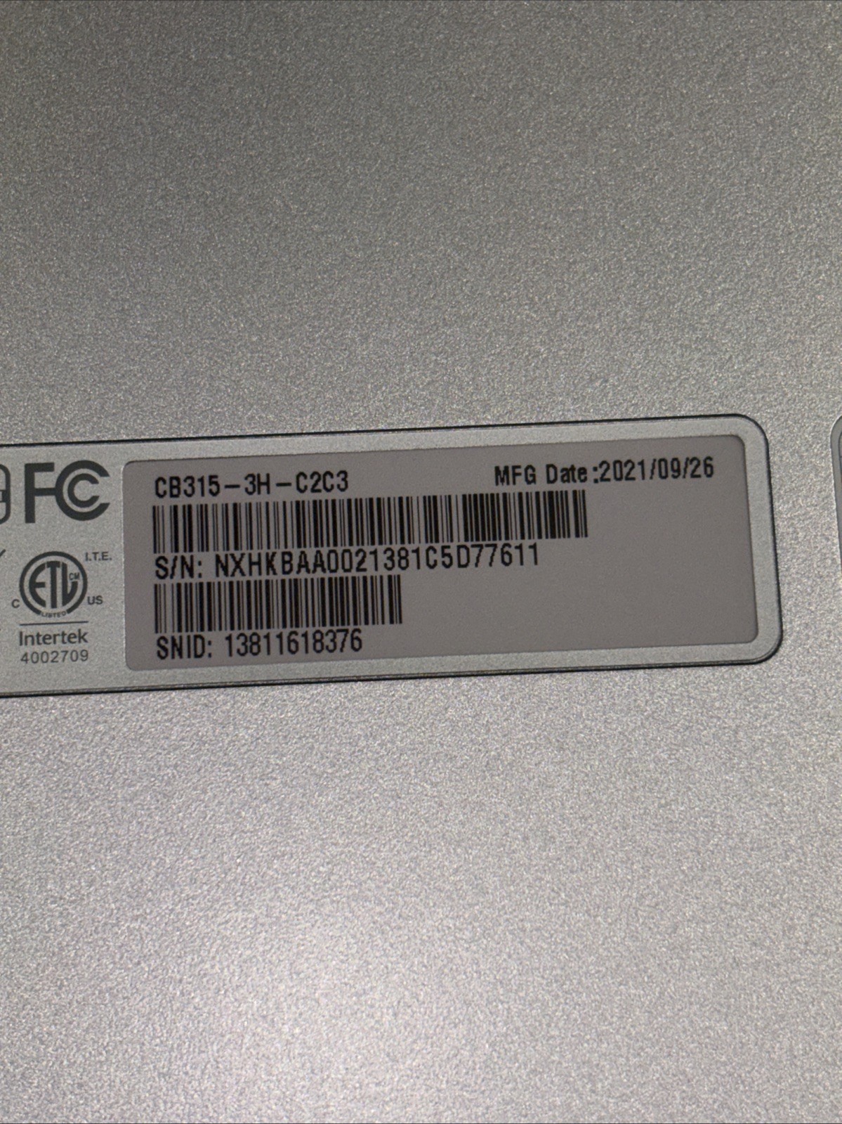 Ace Chromebook 315 15.6″ HD Display Intel Celeron N4020 4GB LPDDR4 64GB eMMc