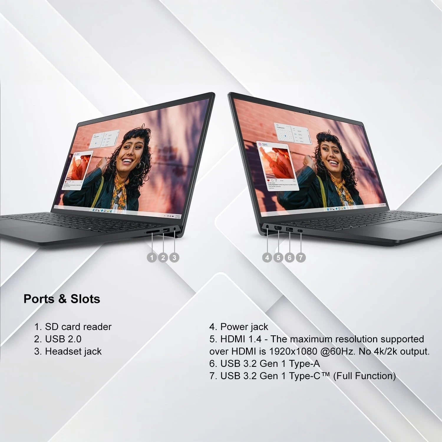 Dell Inspiron 15.6″ Touch Laptop 4.5GHz Ryzen7-7730U 32GB RAM 2TB Windows 11 PRO