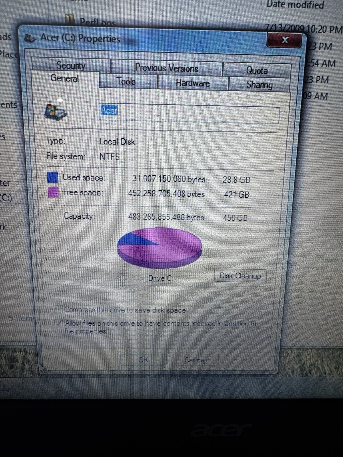 Acer Aspire E1-572 15,6″ I3-4010U 4GB 500GB 1.7 CPU Works Bad Keyboard