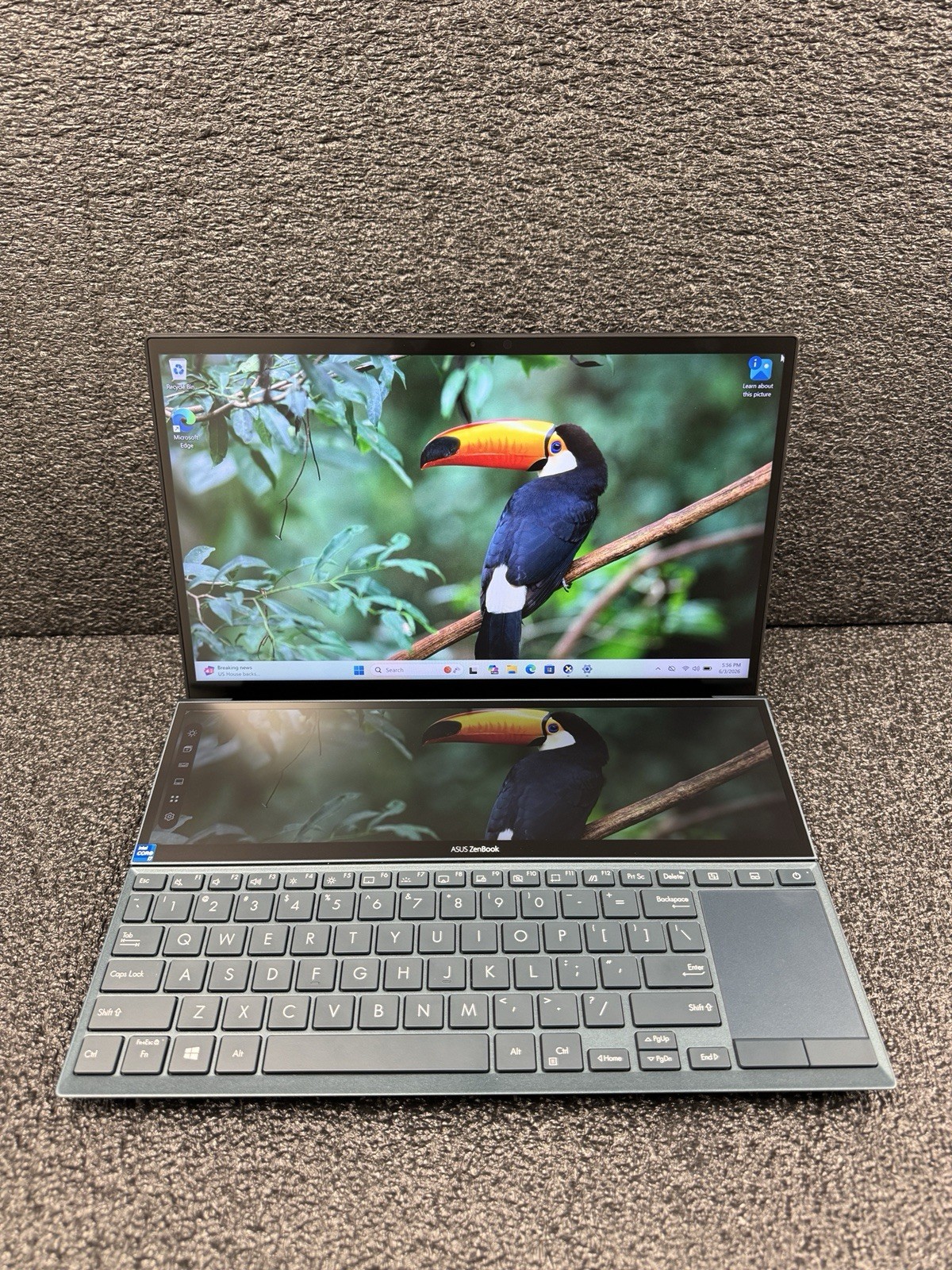 Asus Zenbook Duo 14 UX482 14″ i7-11th Gen/2.9GHz 32GB/ 1TB/NVIDIA MX450/ GOOD✅