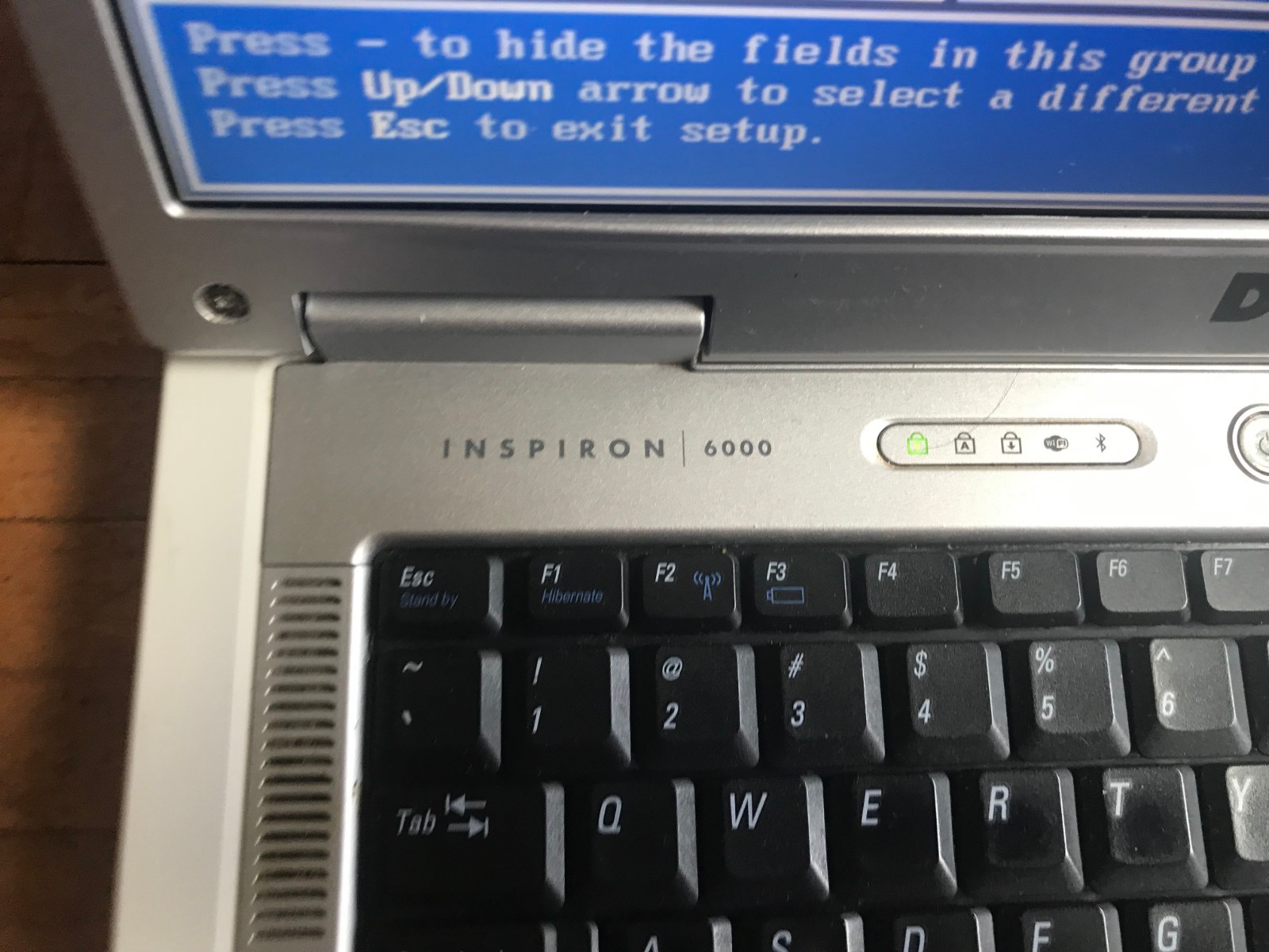 Dell Inspiron 6000 Intel Pentium 1.50GHz 2 Gig Ram 20GB HDD (No Charger ) AS IS