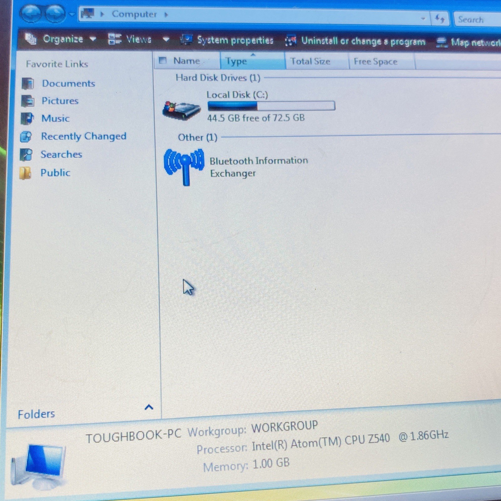Vintage Panasonic Toughbook CF-H1 Tablet w/ Dock Windows 7 80GB HDD Read…