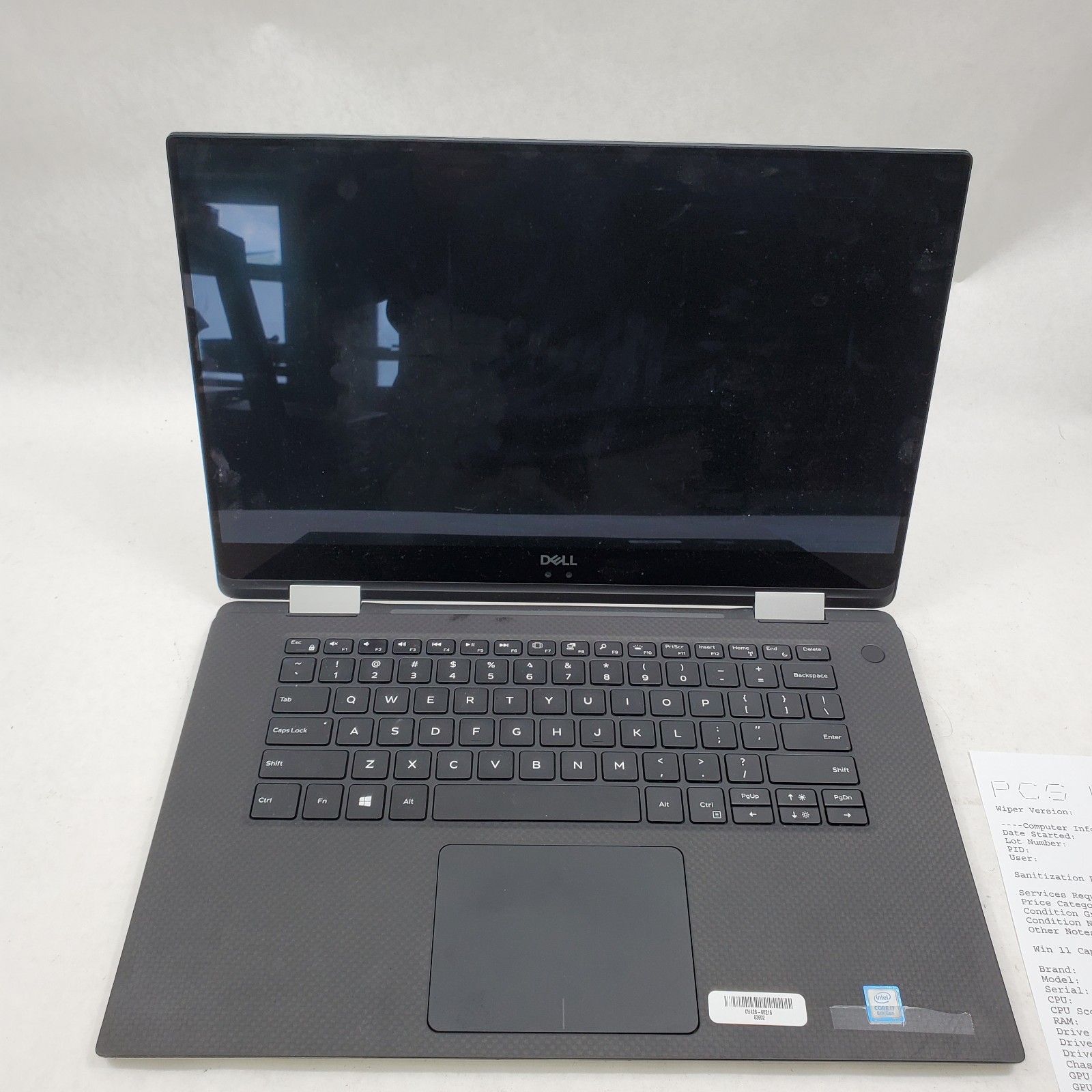 Dell XPS 15 9575 UHD 2 in 1 laptop Intel Core i7-8705G 3.1GHz 16GB RAM NO SSD