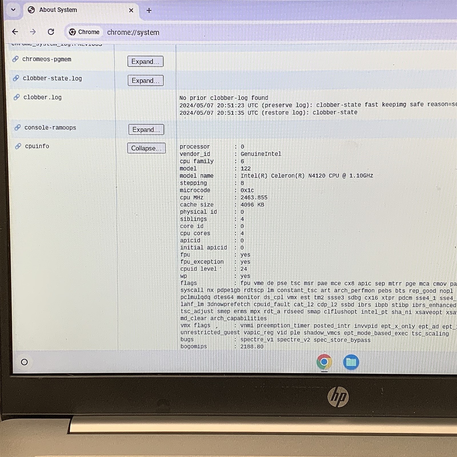 HP 14a-na0200nr ChromeBook Intel Celeron N4120 1.10GHZ 4GB RAM 64GB Chrome OS