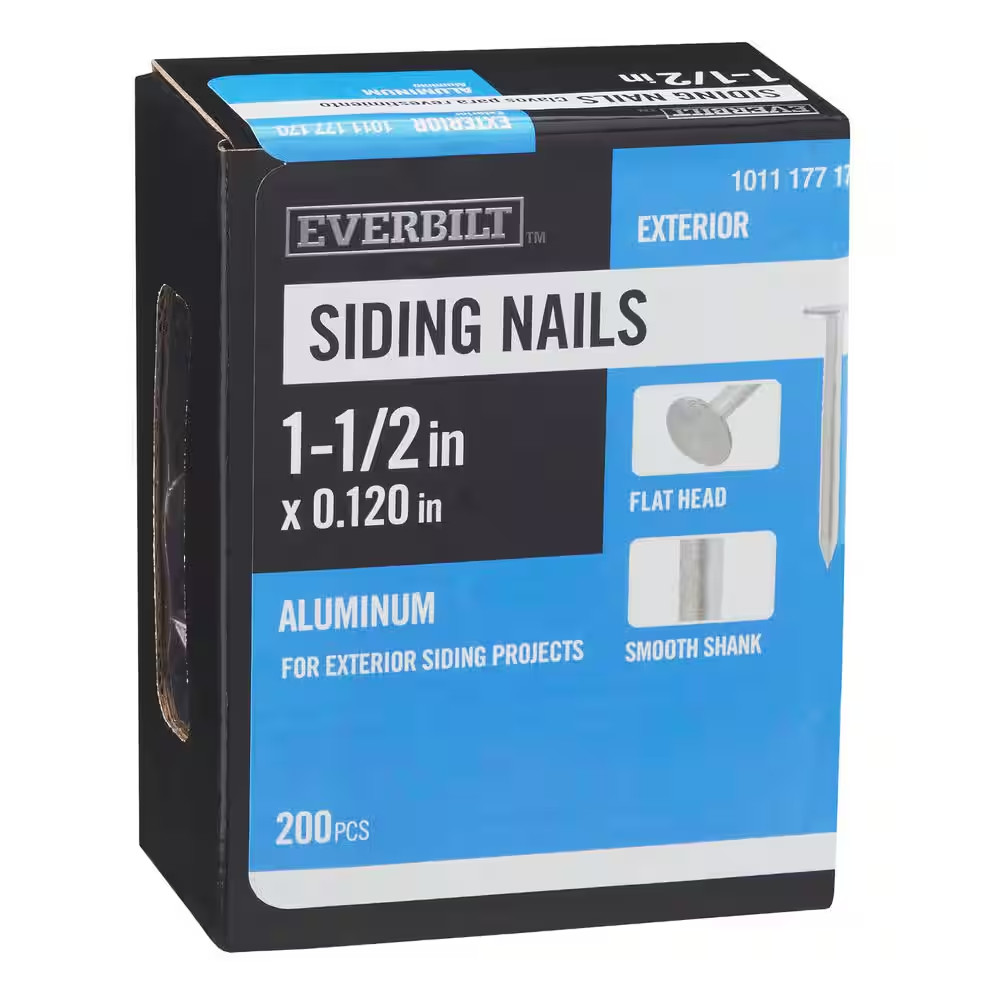 1-1/2 In. X #12 Smooth Shank Aluminum Siding 0.5 Lbs. (200-Count)