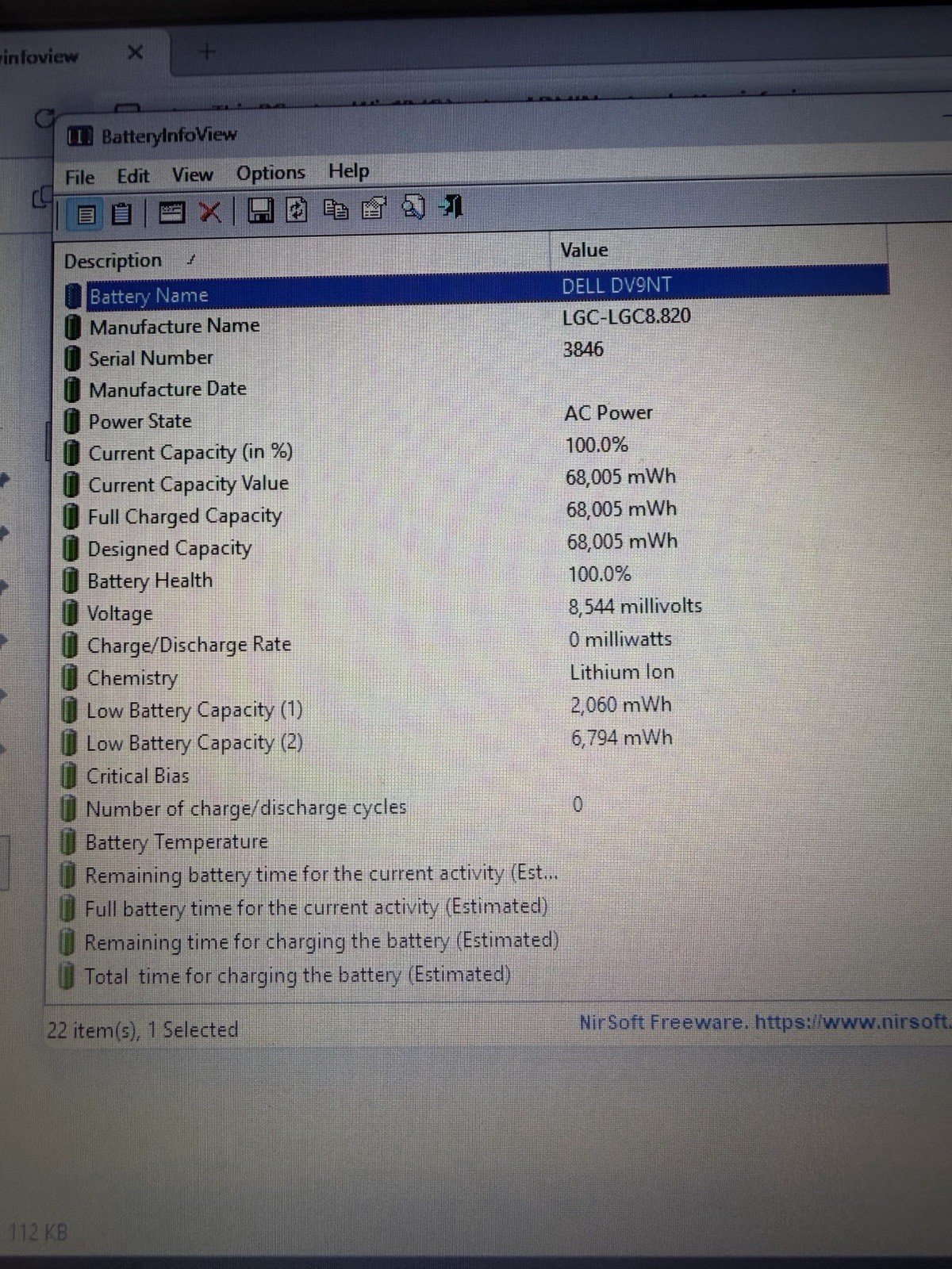 Dell Latitude 5490 14″ Intel i5-8350U, 16GB ram, 256GB NVMe, 1TB ssd, 1366×768