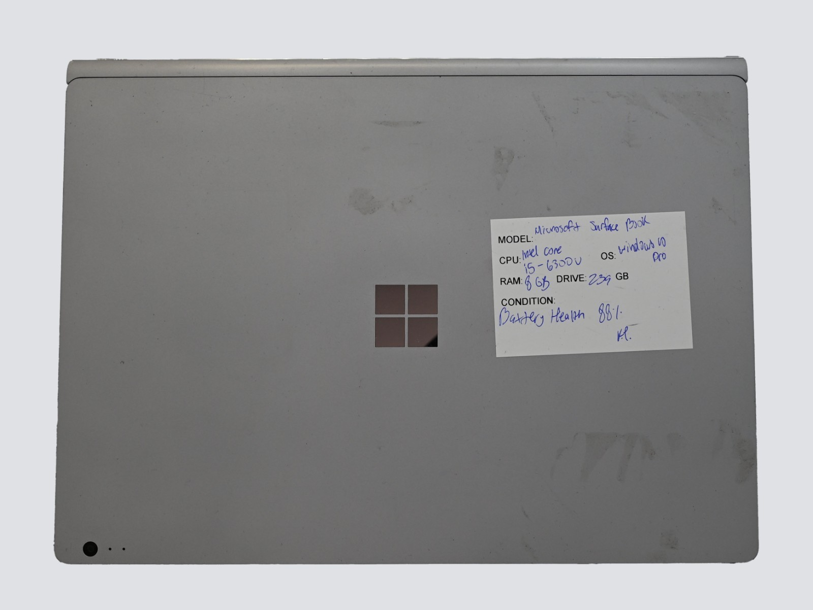 Microsoft Surface Book Intel core i5-6300u 2.4GHz 8GB RAM 256GB SSD Windows 10