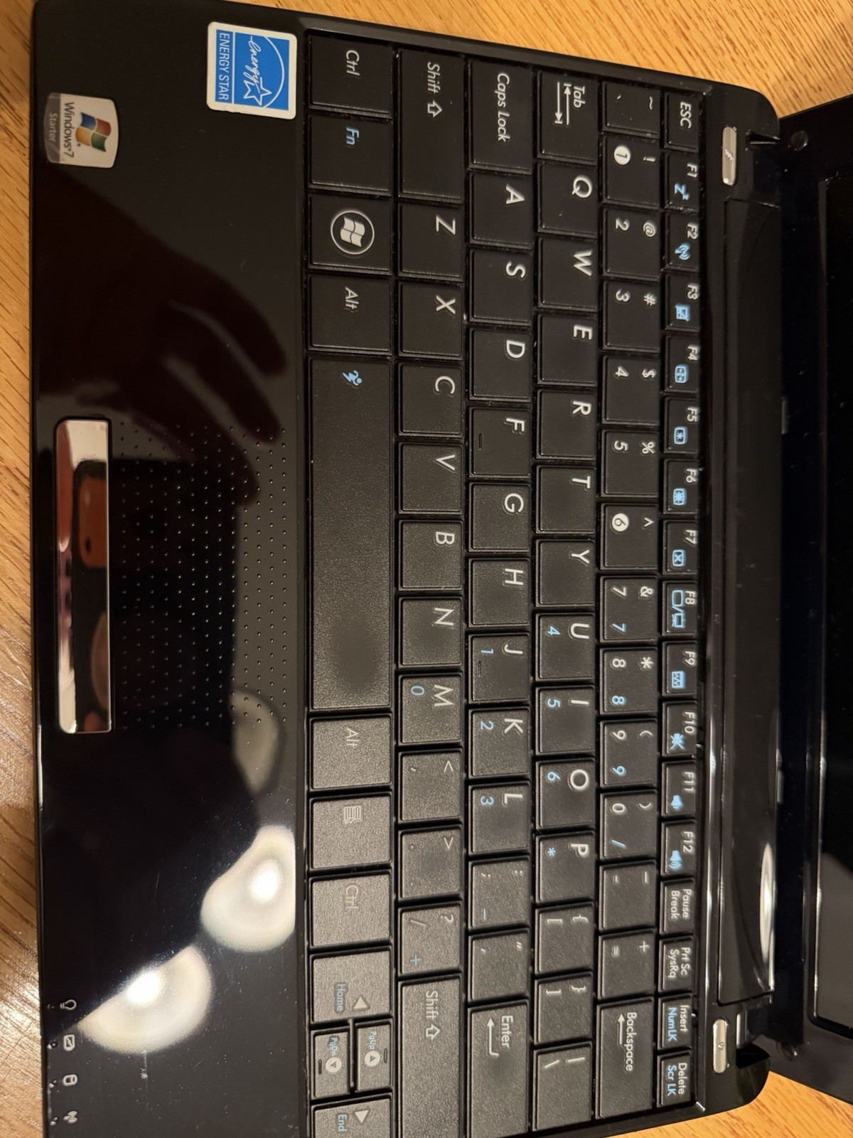 Asus EEE PC 1005HA Windows 7 10in Mini Black Laptop Intel Atom N280 220Gb HDD