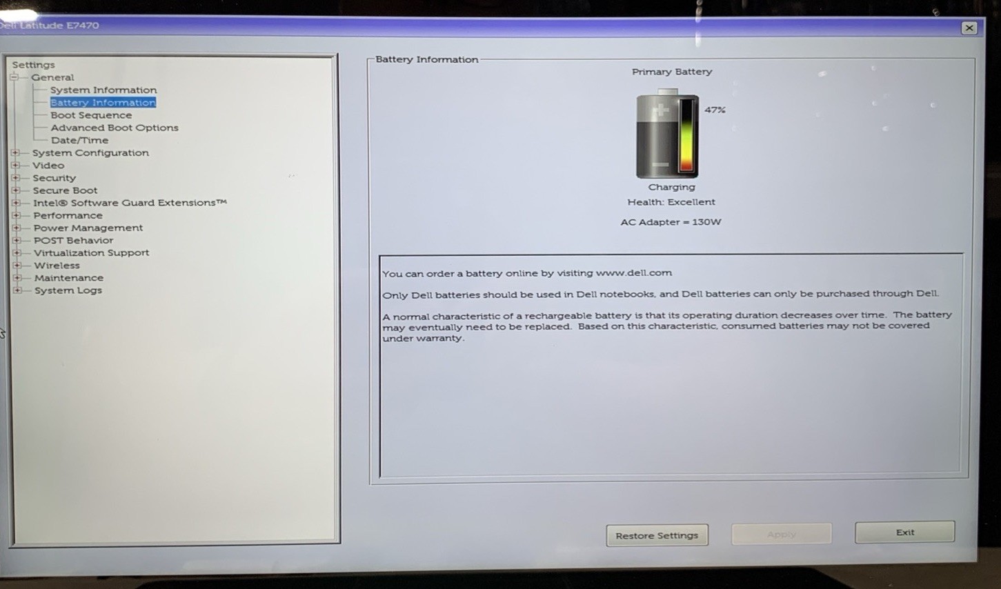 Dell Latitude E7470 Touchscreen 14″ i7-6600U@2.6GHz, 8GB RAM, No SSD, No OS