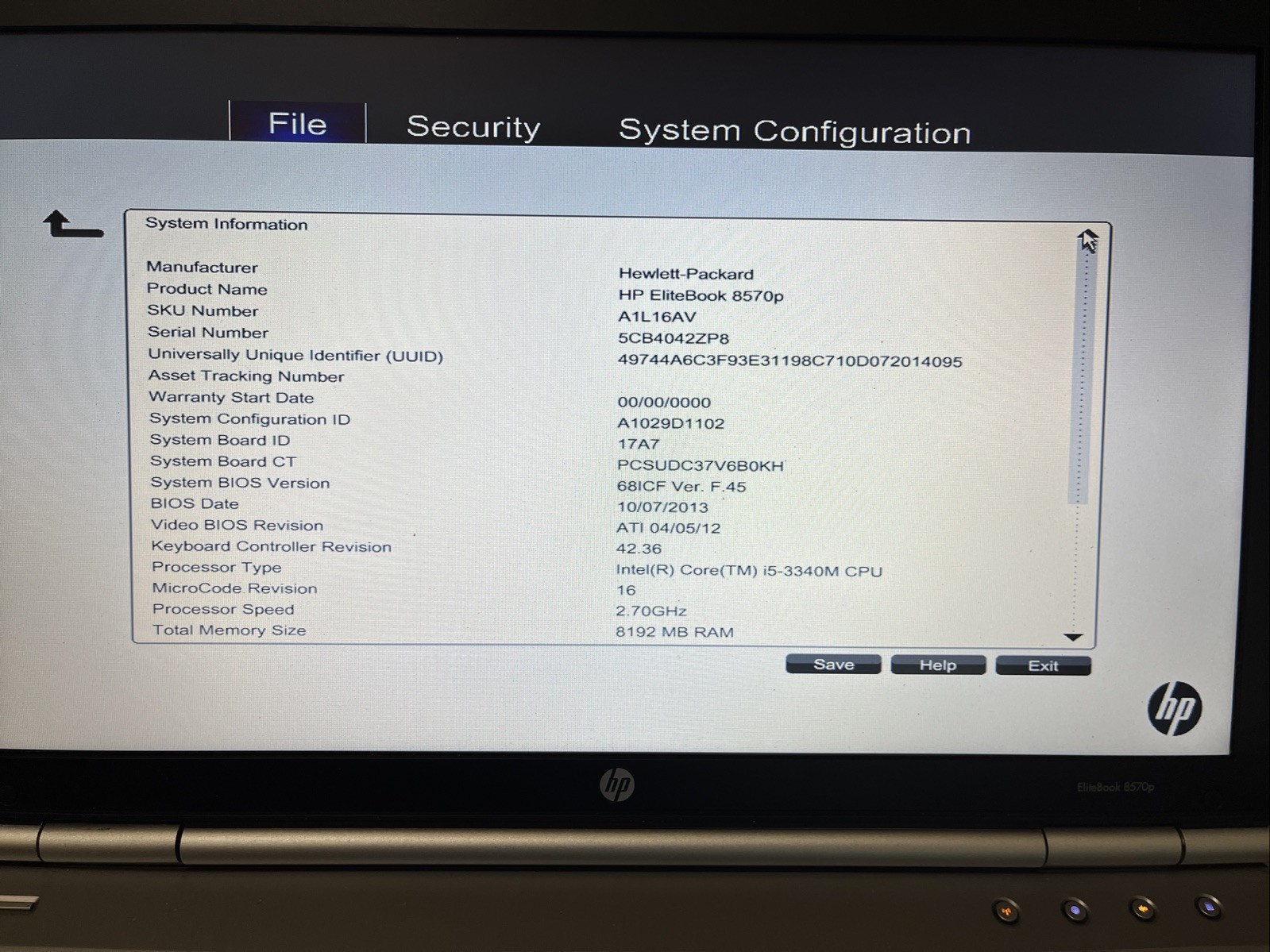 HP EliteBook 8570P Intel i5 2.5GHz – Read Description Before Buy