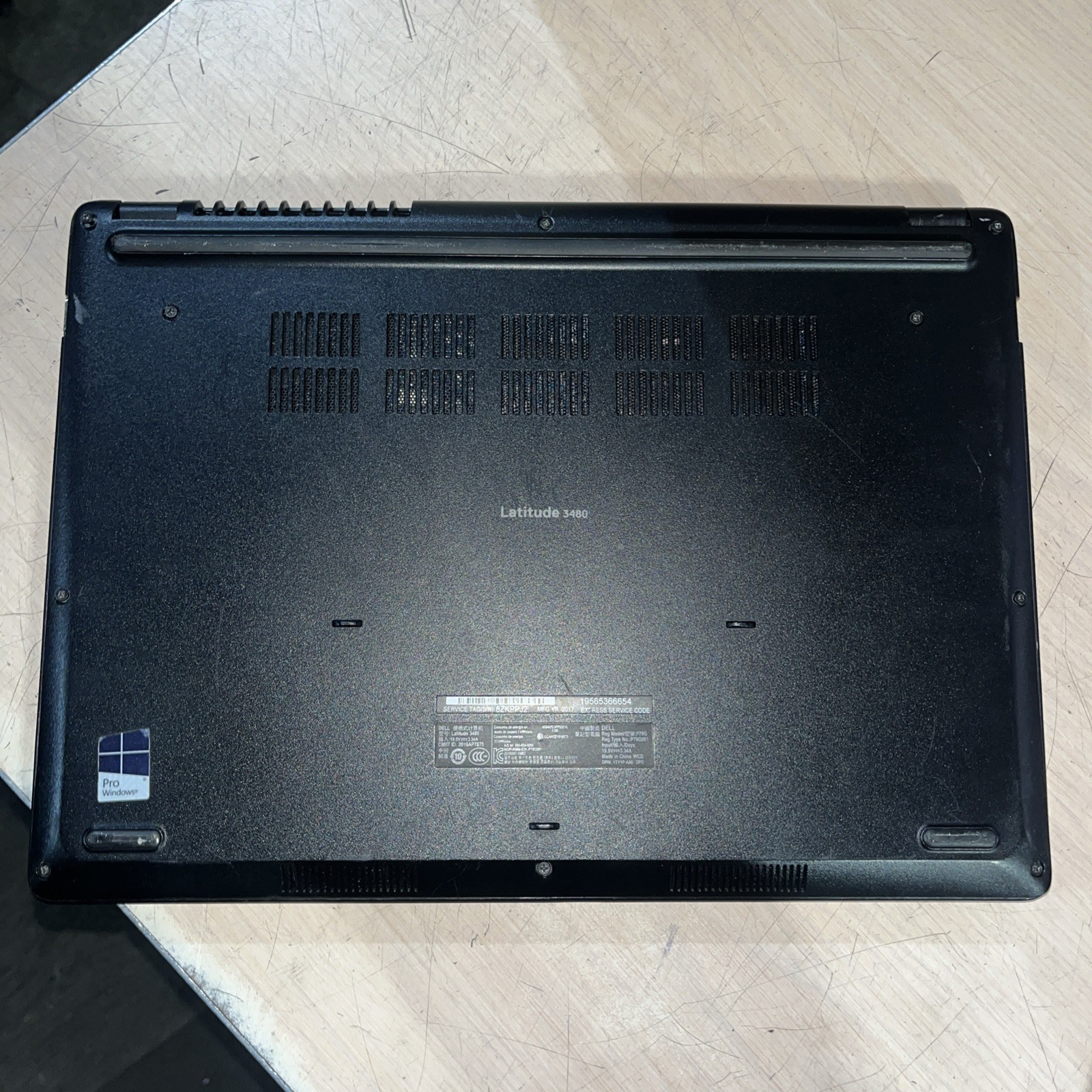 DELL LATITUDE 3480 INTEL CORE I3-7100U 2.40GHZ 16GB RAM NO HD