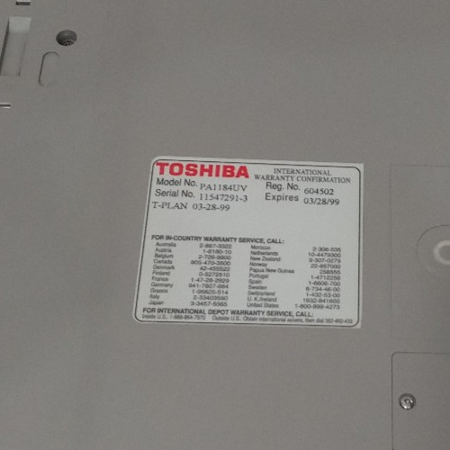 Vintage Toshiba Satellite Pro T2150CDS Intel 486DX4 (enters BIOS setup) 28MB RAM