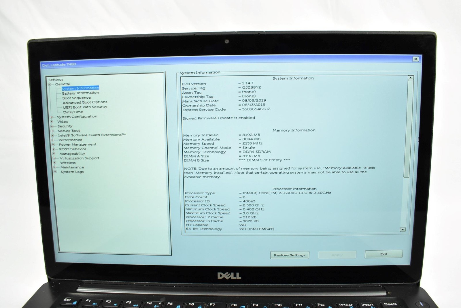 (2) Dell Latitude 7480 Laptops i5-6300U 2.4GHz 8GB 128GB SSD No OS 14″ *See*