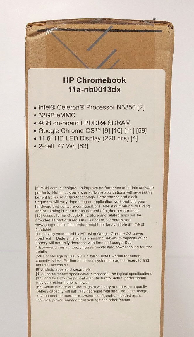 HP Chromebook 11a-nb0013dx 11.6″ (32GB eMMC, Celeron N3350, 4GB RAM) – SEALED!