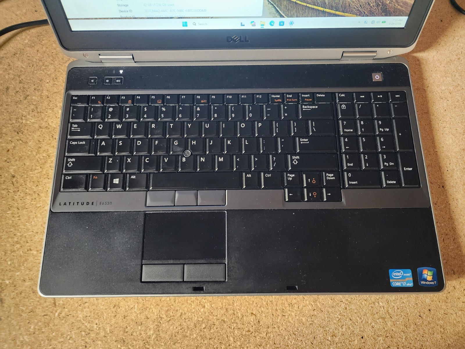 Dell Latitude E6530 Laptop i7-3540M 3.0GHz 8GB RAM 256GB SSD Win 11 Pro See Desc