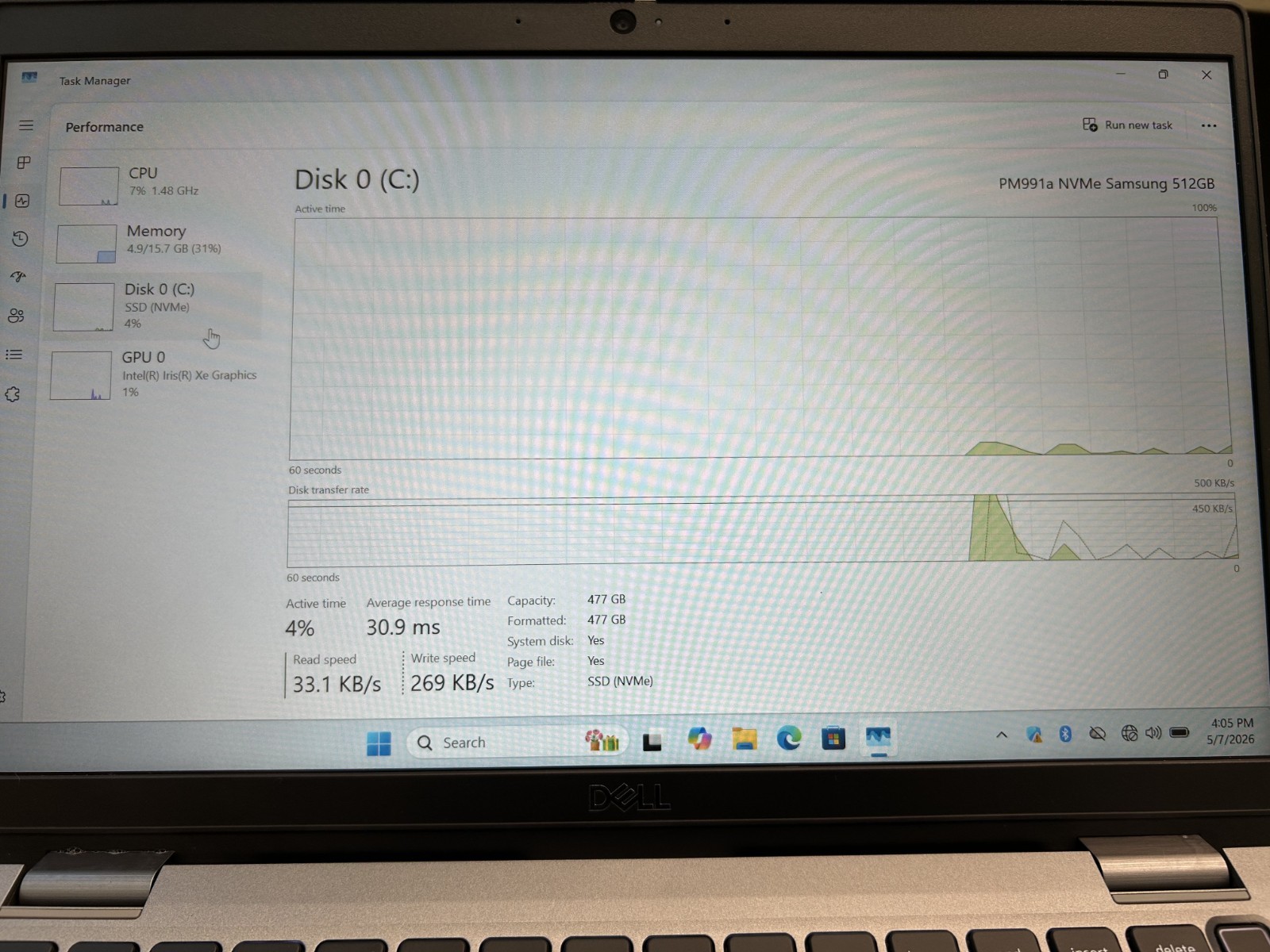 Laptop Dell Latitude 5330 12.5″ Core i5-1245G @1.60Ghz 512GB SSD 16GB RAM Win 11