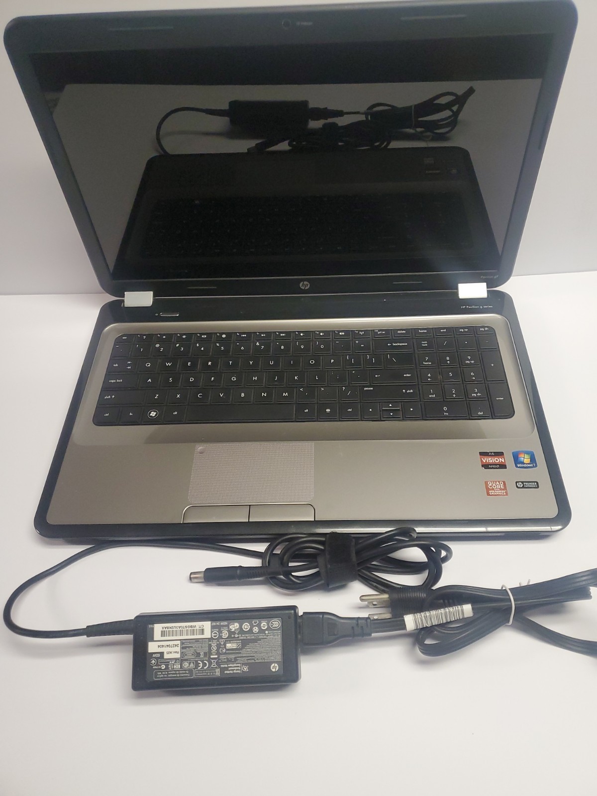 HP Pavilion g7 series Laptop 2012 4RAM, 80GB HDD Windows 7 No Battery