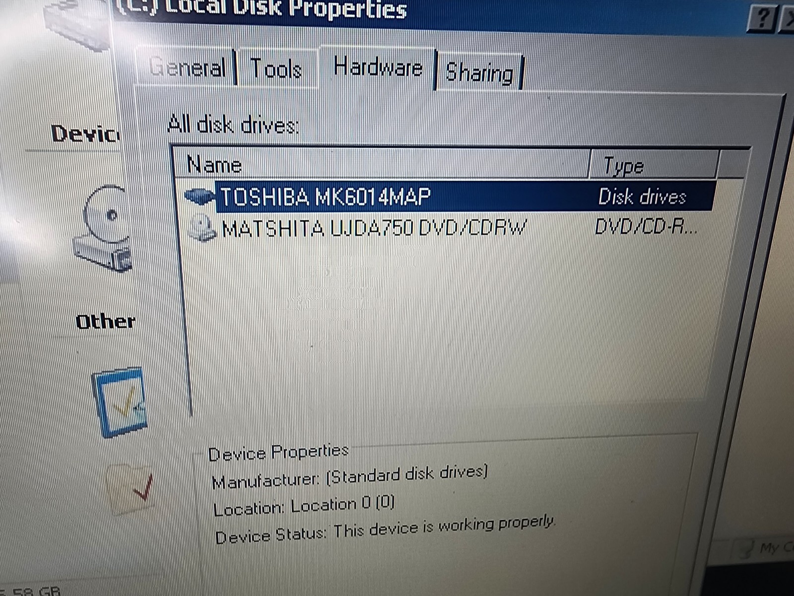toshiba tecra m2v-s310 250mb Ram 6gb Hdd Intel Centrino